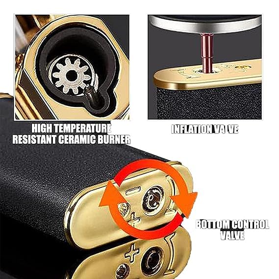 Dual flame lighter