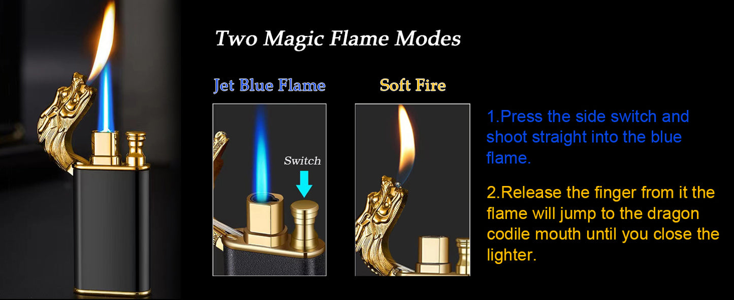 Dual flame lighter