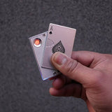 Rechargeable electric ace card lighter