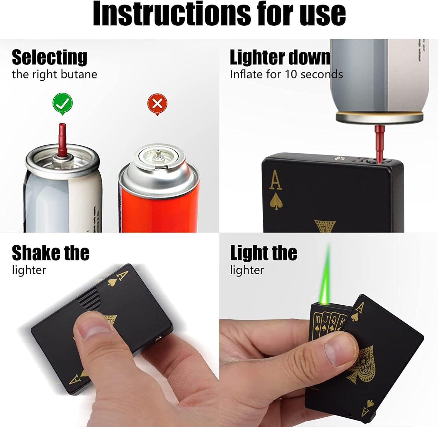 Jet Torch Ace card Lighter