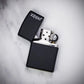 Classic black zippo lighter